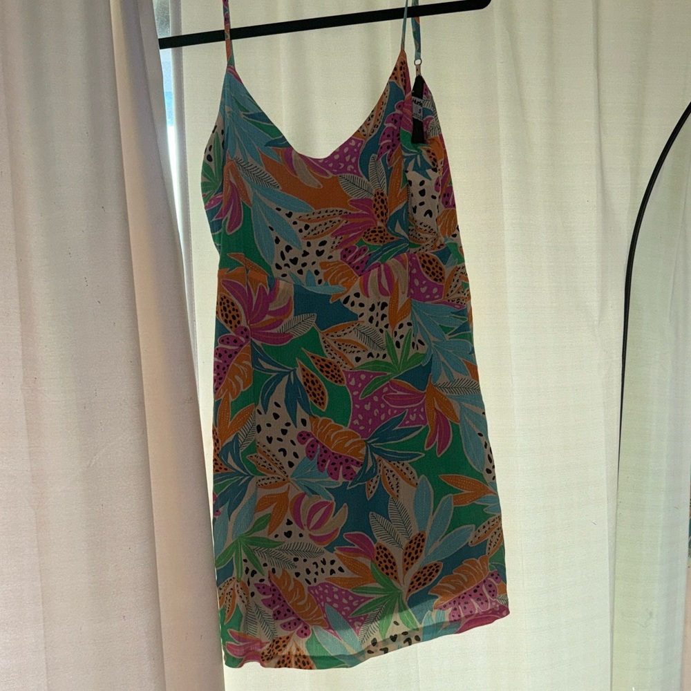 Hurley Colorful Floral Mini Dress